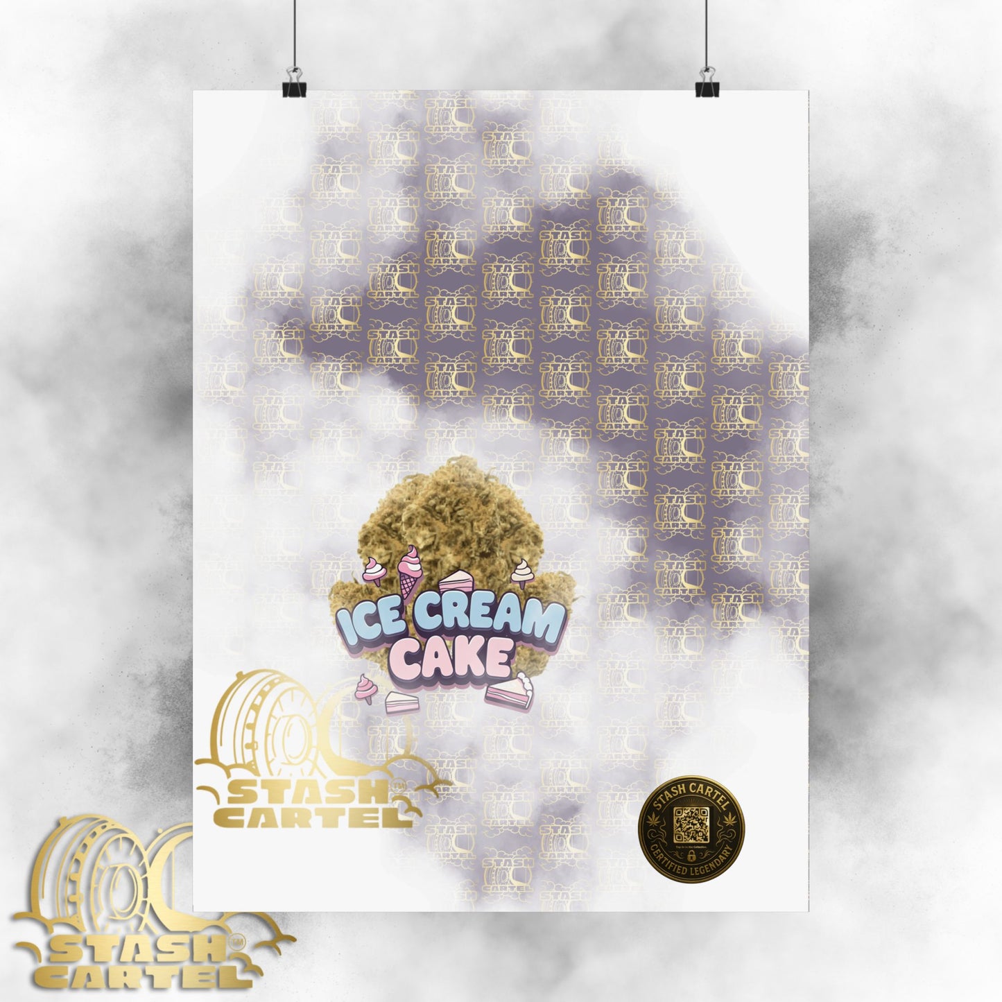 🍦 "Ice Cream Cake" Sedating Indica Dessert Poster