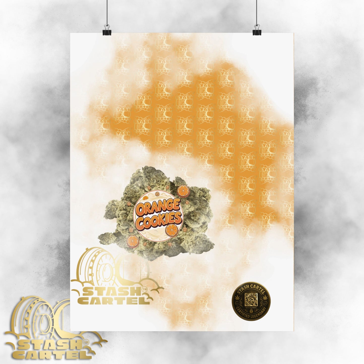 🍊🍪 Orange Cookies Poster – Zesty Cookie Gas Hybrid Poster with Citrus Burst