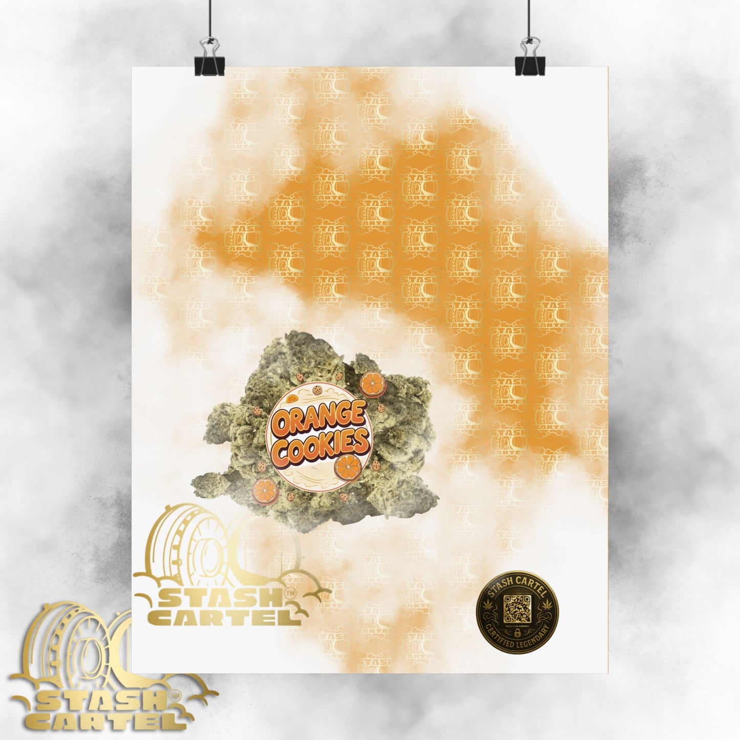🍊🍪 Orange Cookies Poster – Zesty Cookie Gas Hybrid Poster with Citrus Burst