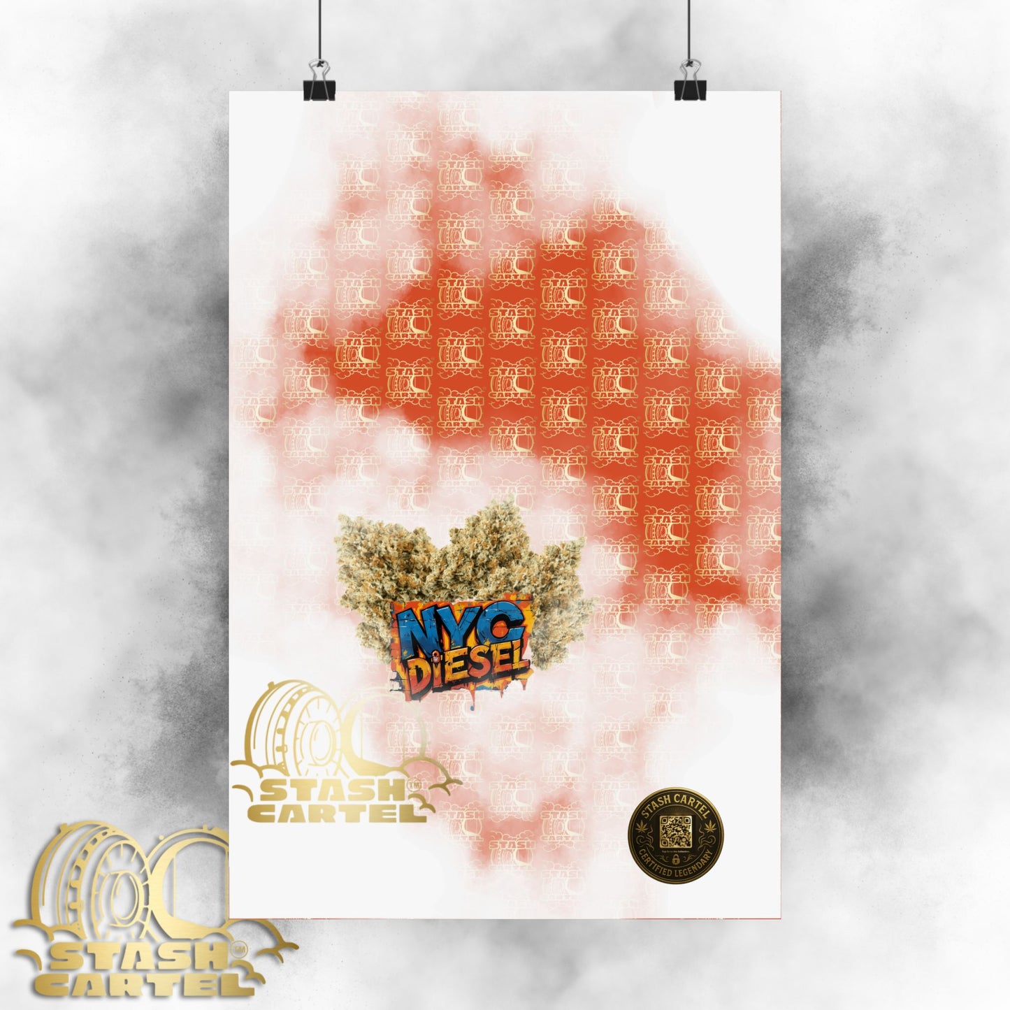 🗽⛽ NYC Diesel Poster – Iconic Sativa-Dominant Hybrid with Grapefruit Citrus & East Coast Funk