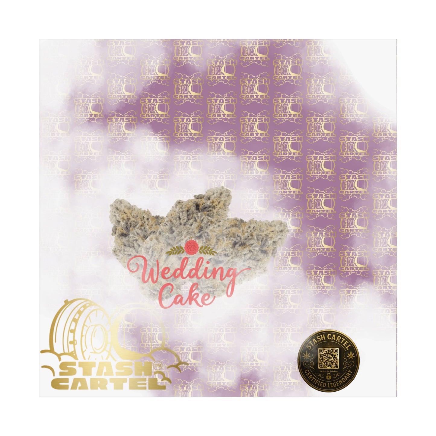 🎂 "Wedding Cake" Dessert Indica-Hybrid Poster