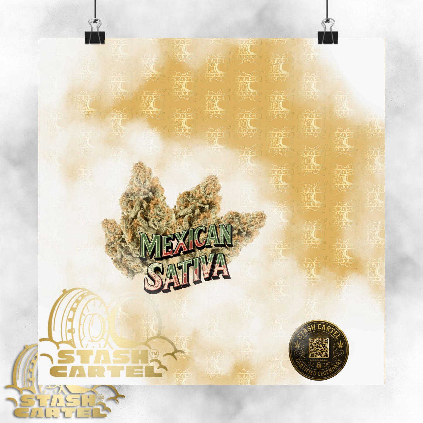 🌞🌵 Mexican Sativa Poster – Wild Sun-Grown Heirloom with Cinnamon Spice & Uplifting Energy