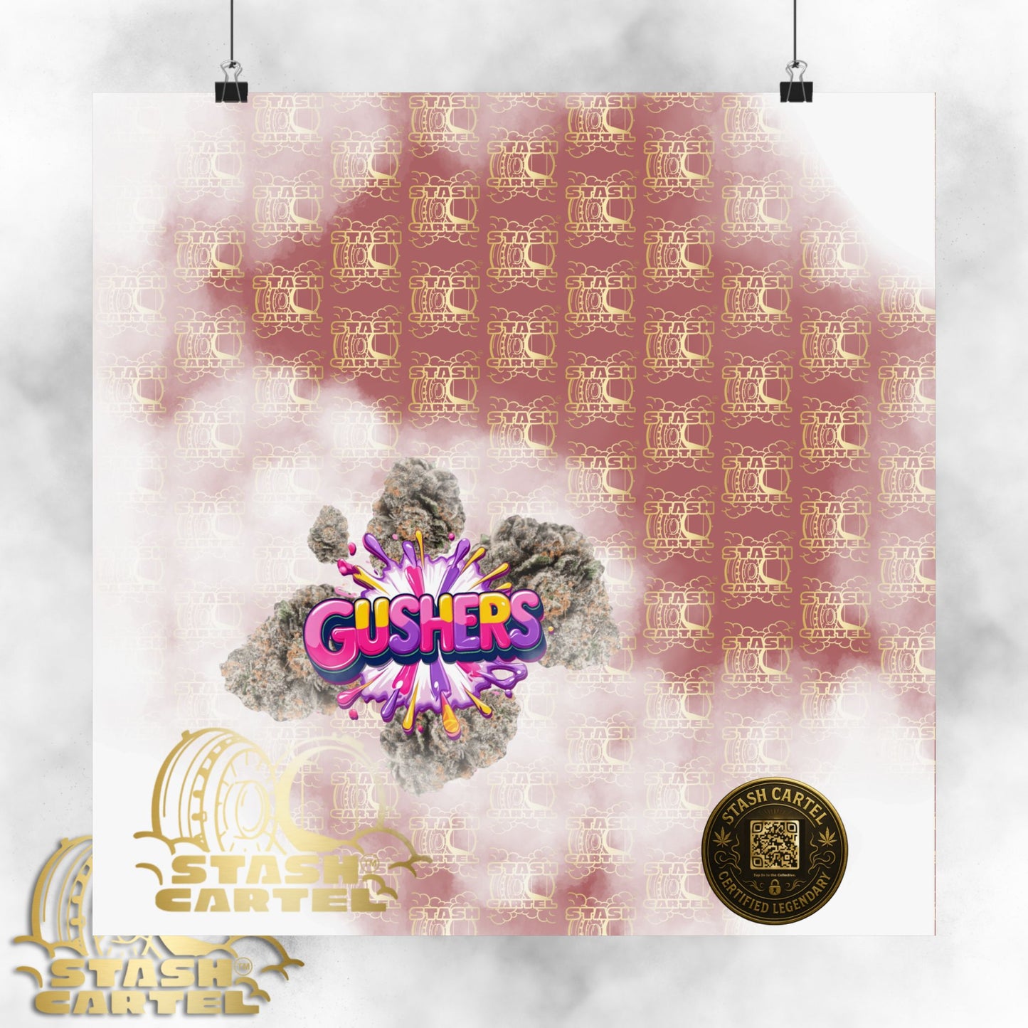 💦🍇 Gushers Poster – Exotic Candy-Indica Hybrid Poster with Creamy Fruit Punch