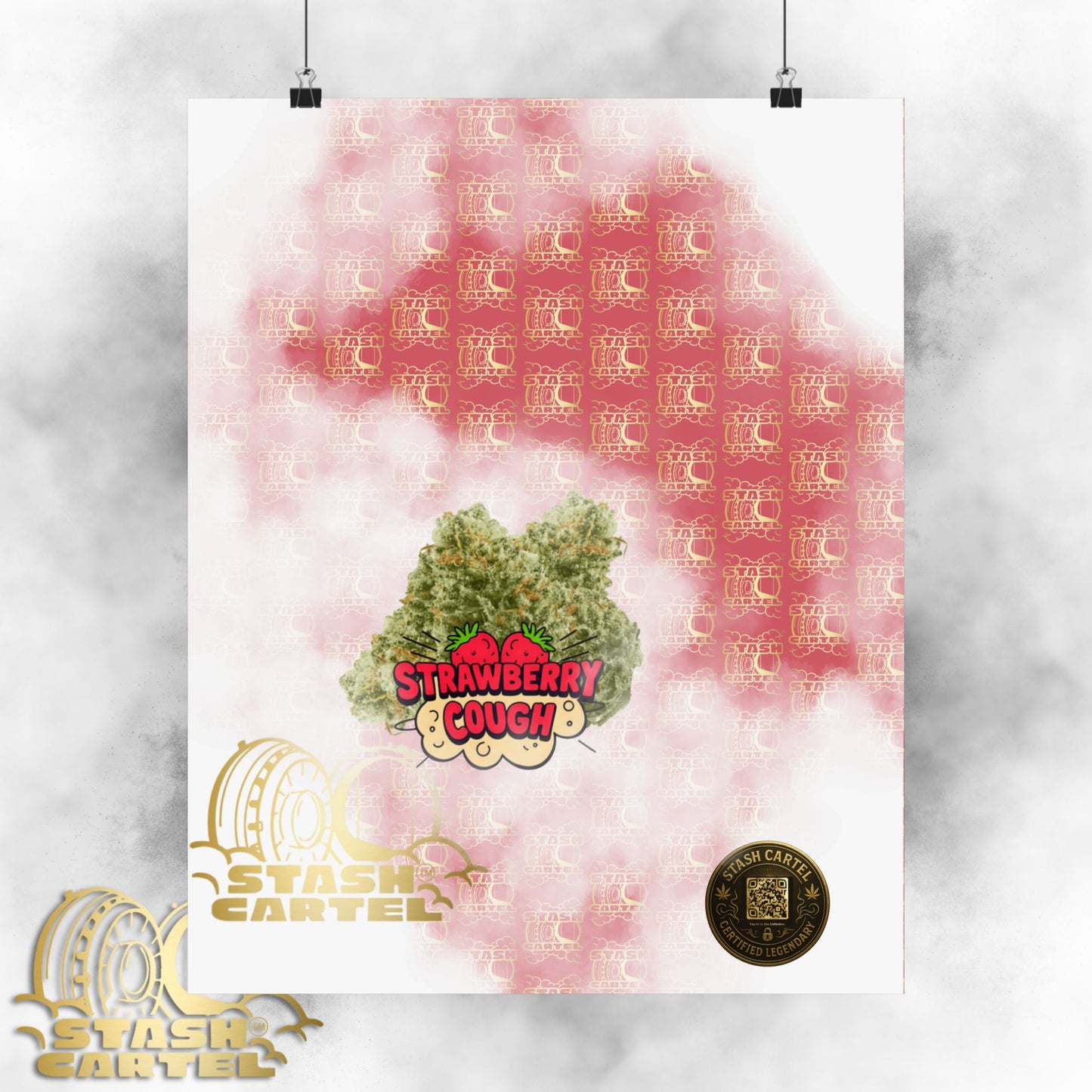 🍓 "Strawberry Cough" Skunky Sativa Poster