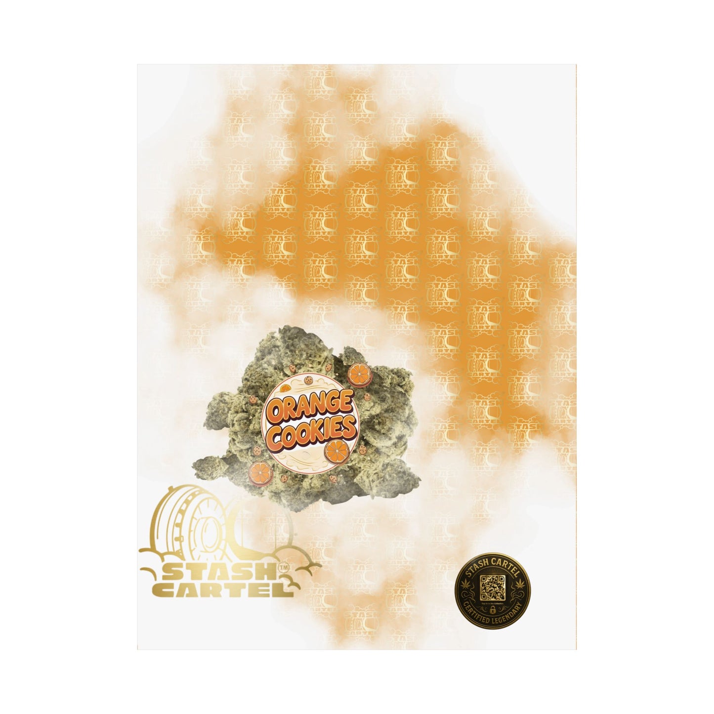 🍊🍪 Orange Cookies Poster – Zesty Cookie Gas Hybrid Poster with Citrus Burst
