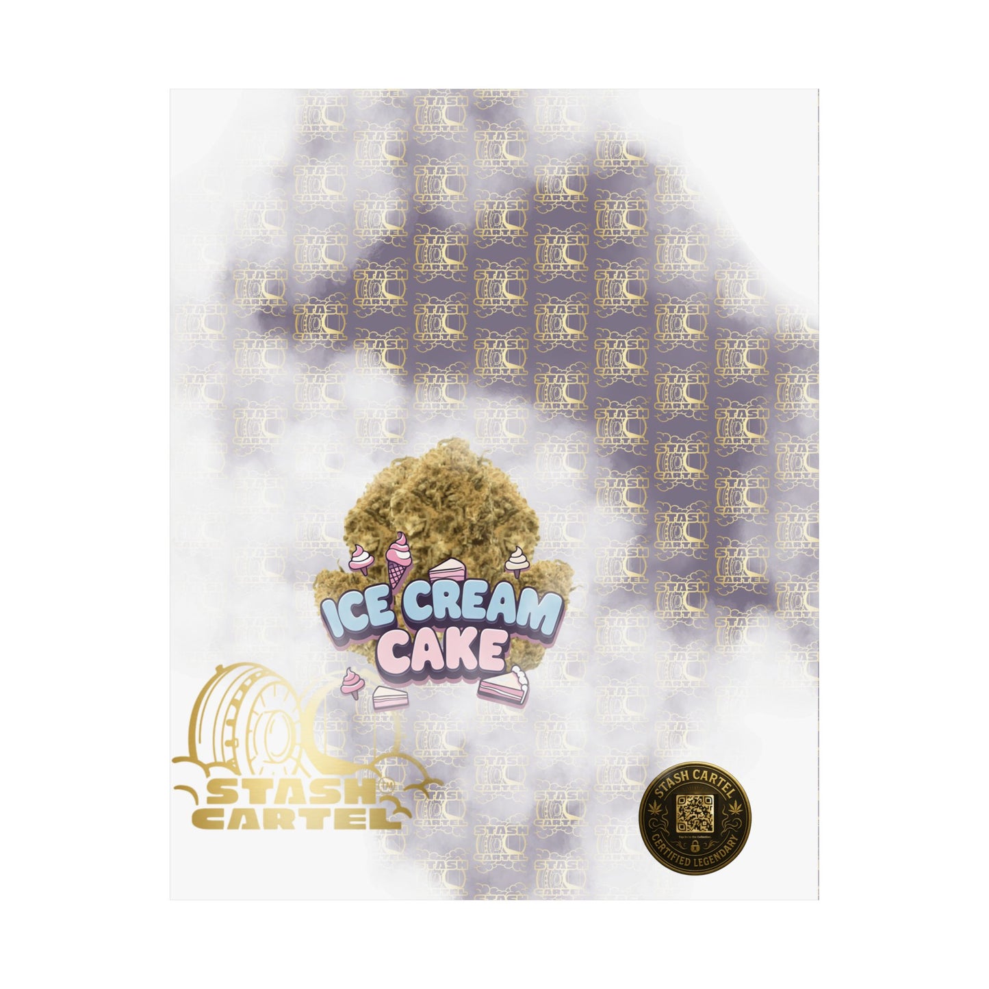 🍦 "Ice Cream Cake" Sedating Indica Dessert Poster