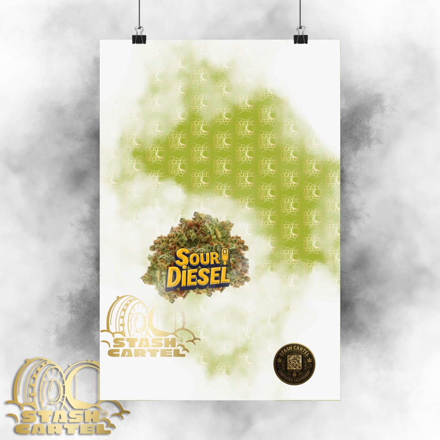 ⚡ "Sour Diesel" Electric Sativa Drip Poster