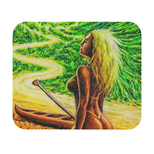 Vibrant Flow Nature Inspired Mouse Pad for Home or Office - Greenery Art, Dreamy Desk Accessory, Perfect Gift