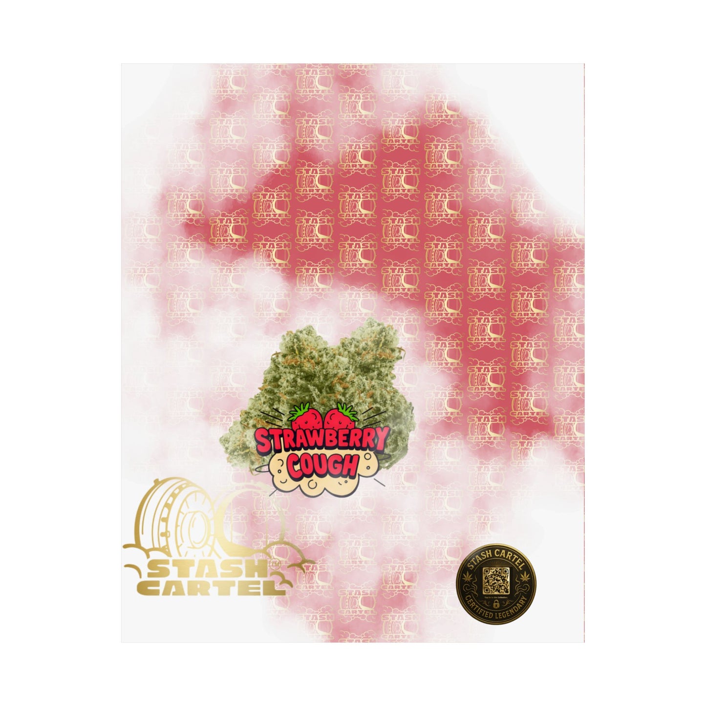 🍓 "Strawberry Cough" Skunky Sativa Poster