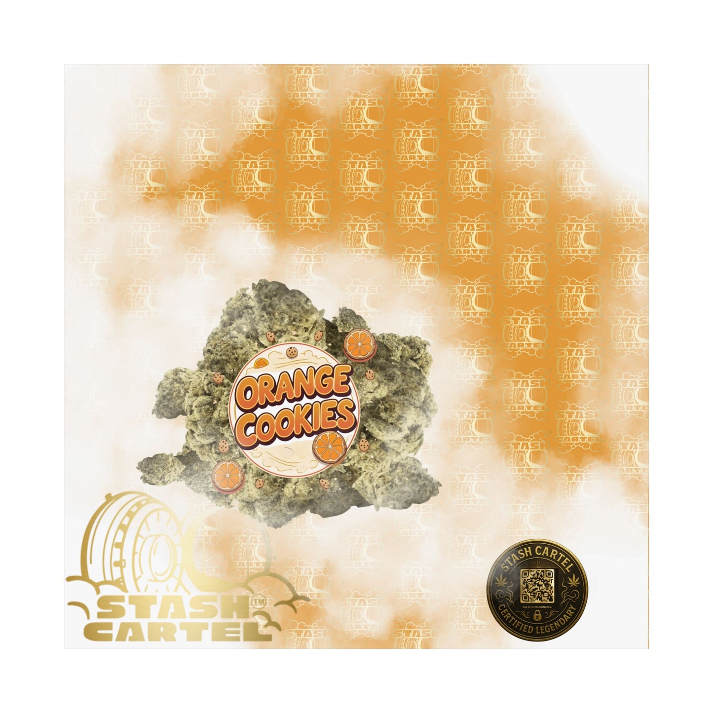 🍊🍪 Orange Cookies Poster – Zesty Cookie Gas Hybrid Poster with Citrus Burst
