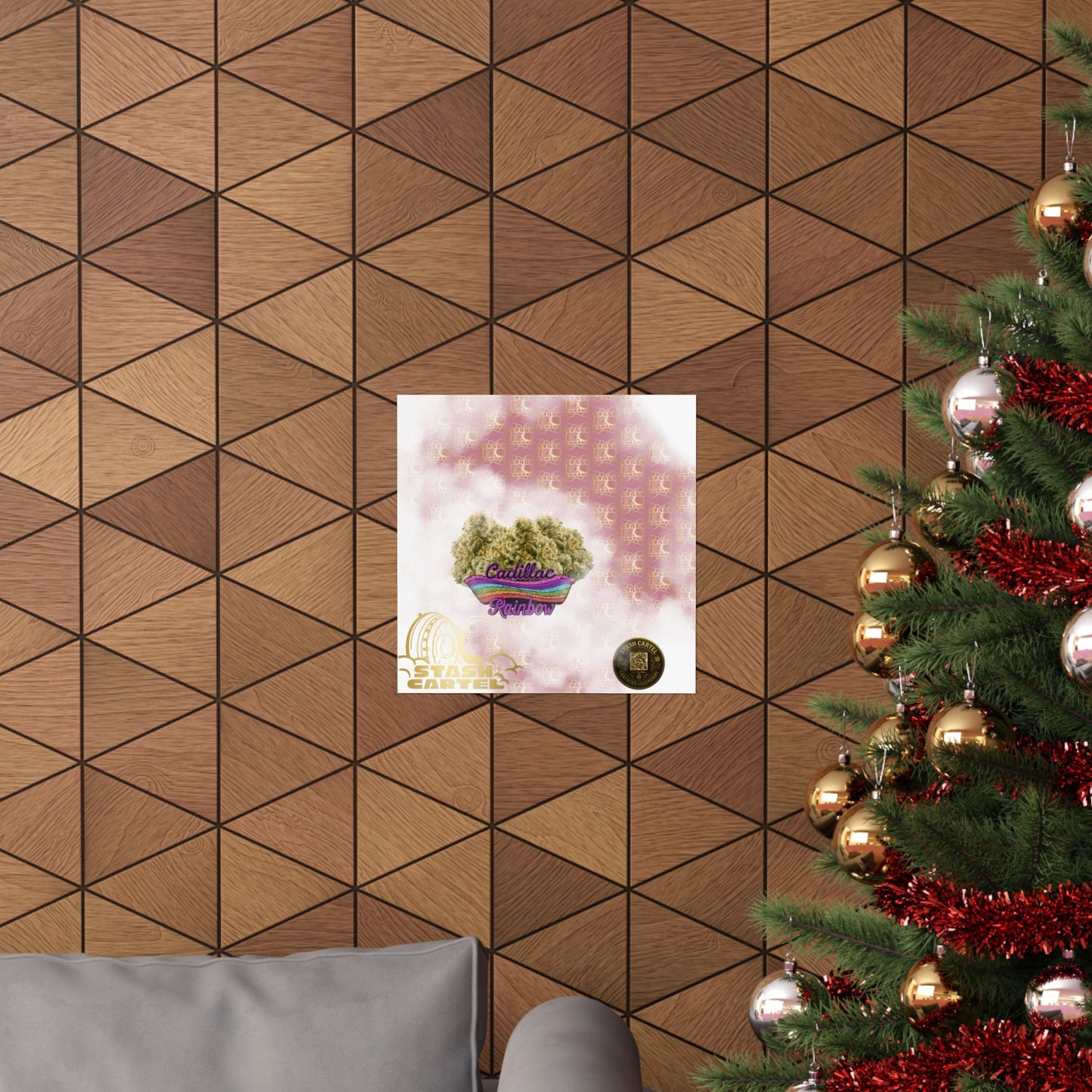 🚗🌈 "Cadillac Rainbow" Hybrid Poster – Premium Funk Ride