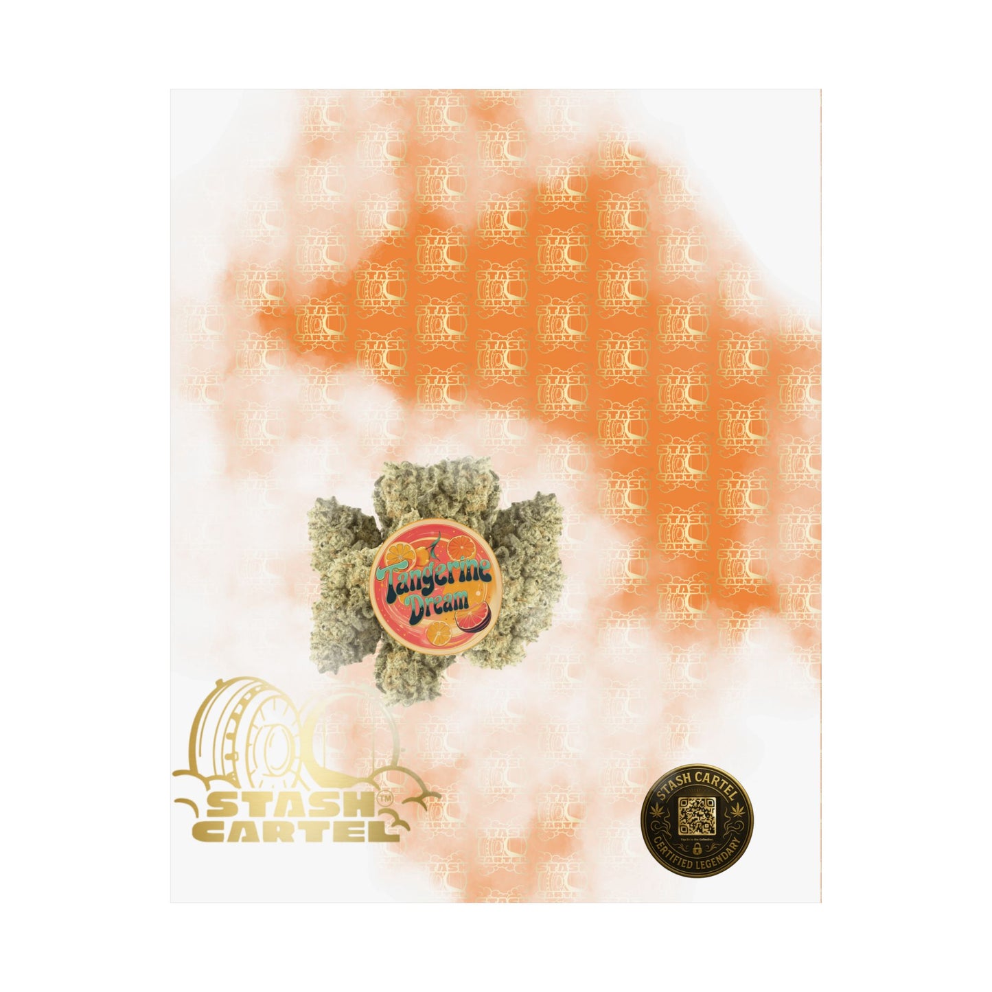 🍊💭 Tangerine Dream Poster – Legendary Sativa Hybrid with Citrus Zest & Euphoric Clarity