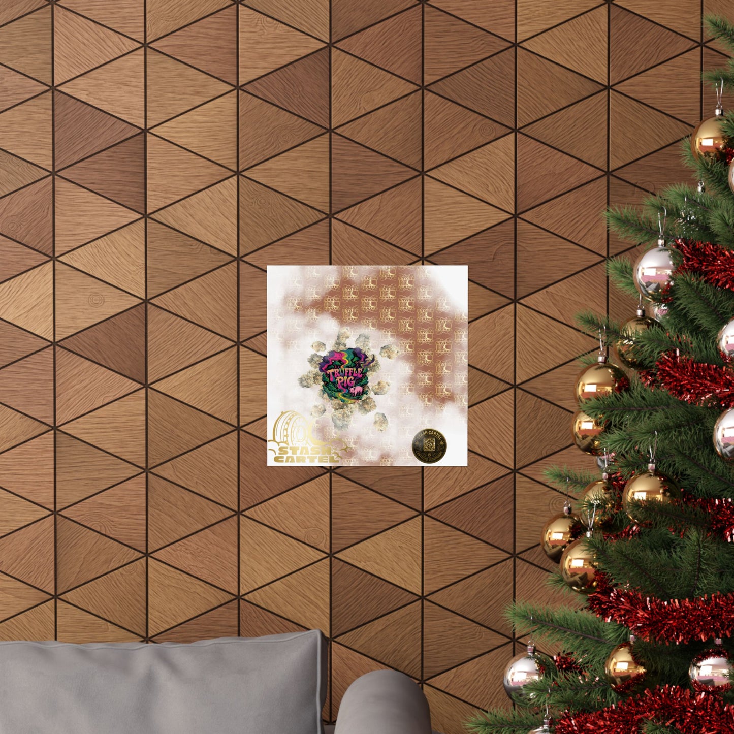 🐷🍫 Truffle Pig Poster – Rare Indica Hybrid with Candy Gas & Earthy Depth