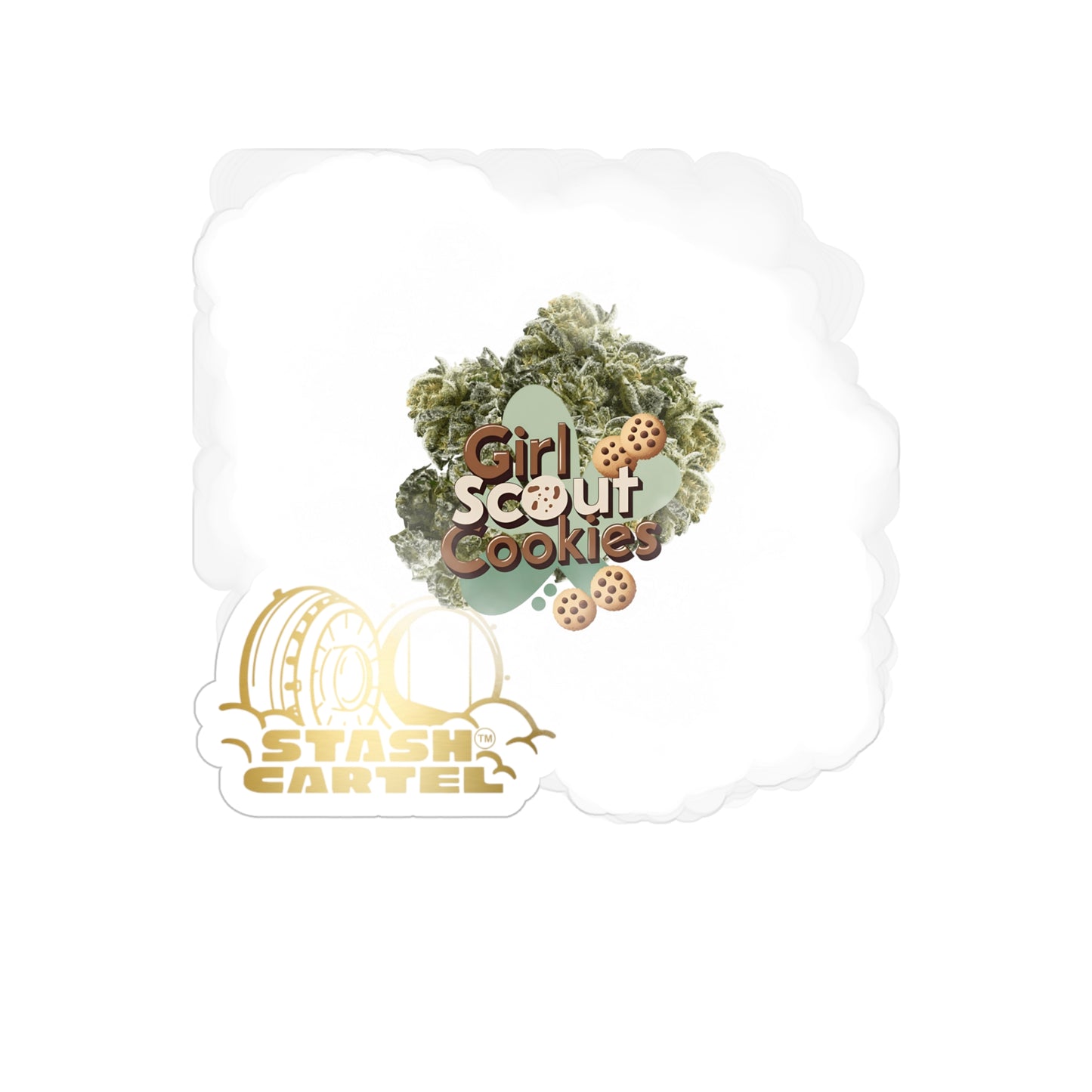 Girl Scout Cookies Transparent Outdoor Sticker – Stoner Art Design