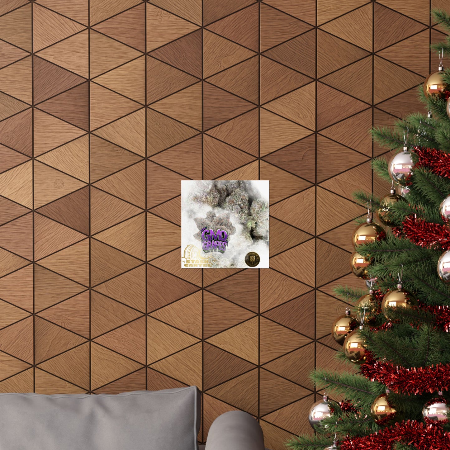 🔮 "GMO Grapes" Terp-Fueled Indica Art Poster