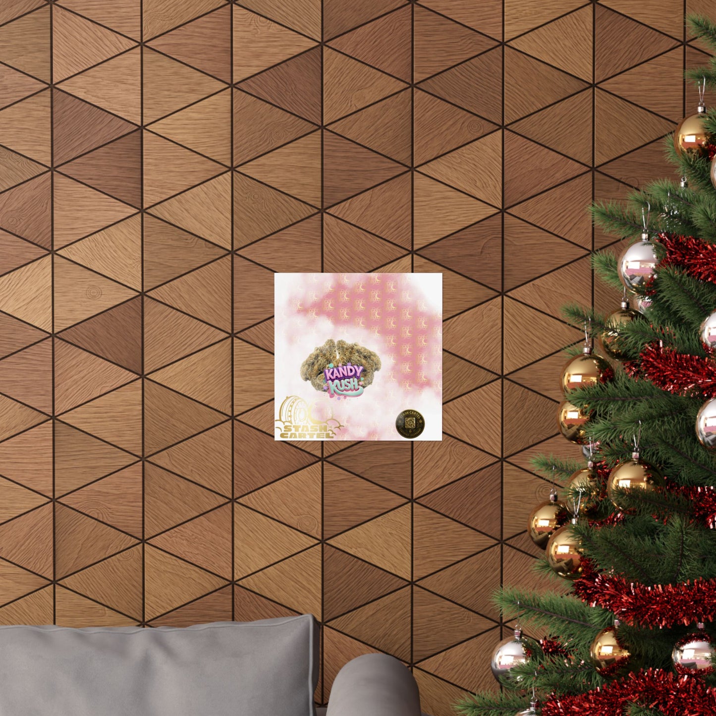 🍬💨 Kandy Kush Poster – Sweet Hybrid Wall Art with Candy Terps & Euphoric Balance