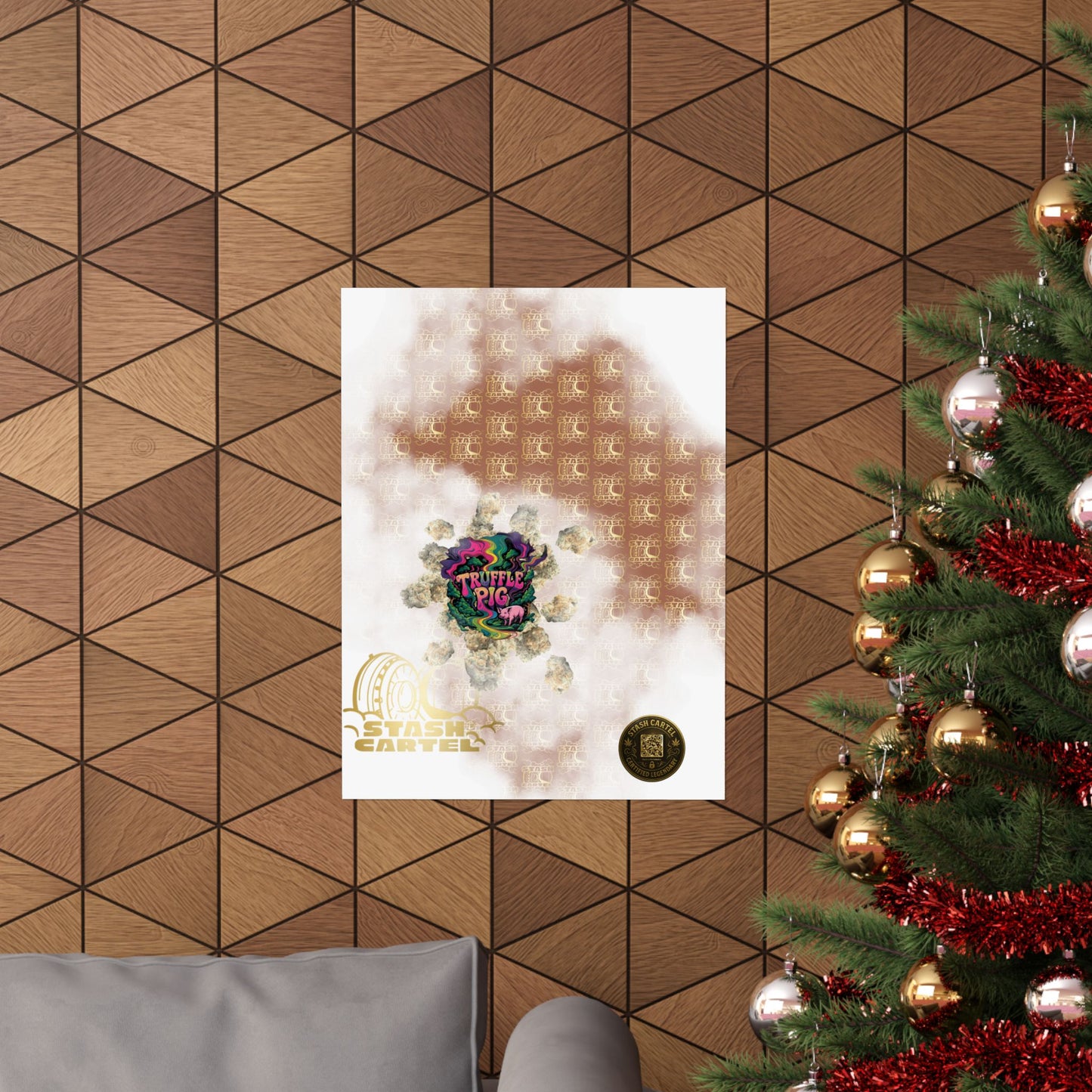 🐷🍫 Truffle Pig Poster – Rare Indica Hybrid with Candy Gas & Earthy Depth