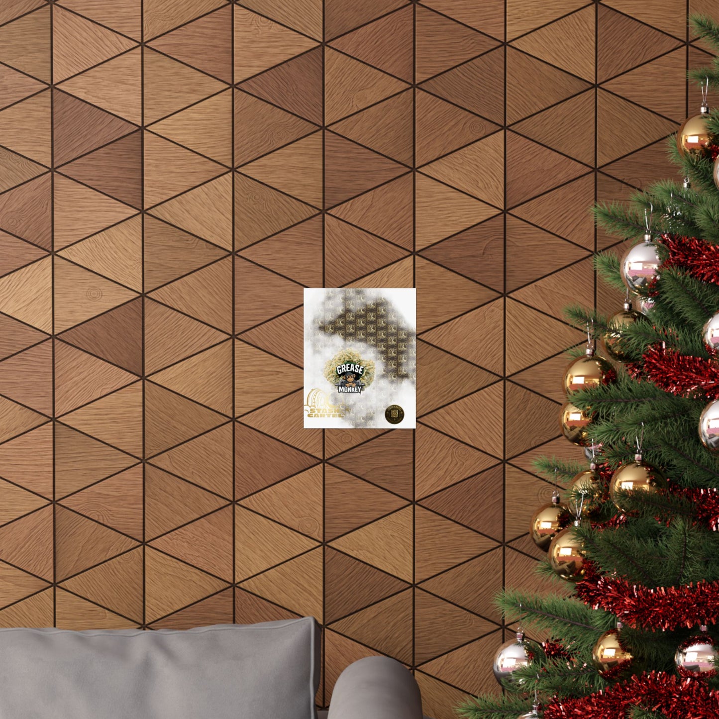 🧼🛠️ Grease Monkey Poster – Gassy Hybrid Wall Art with Full-Body Chill