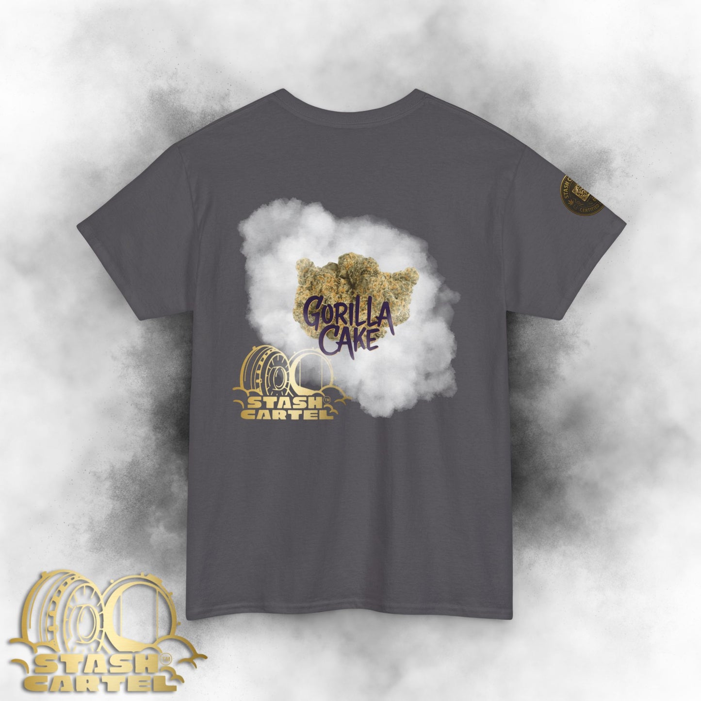 Gorilla Cake Tee – Hybrid Strength, Frosted Kush Unisex Heavy Cotton Tee