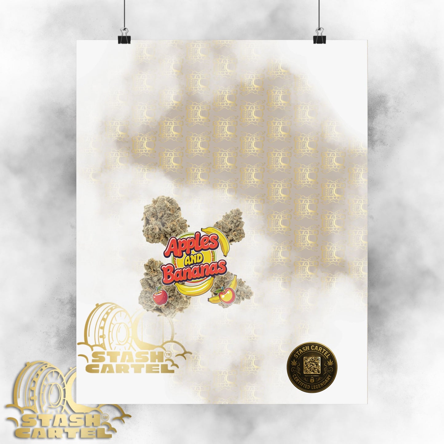 🍎🍌 Apples and Bananas Poster – Fruity Hybrid with Candy Apple & Creamy Tropical Gas