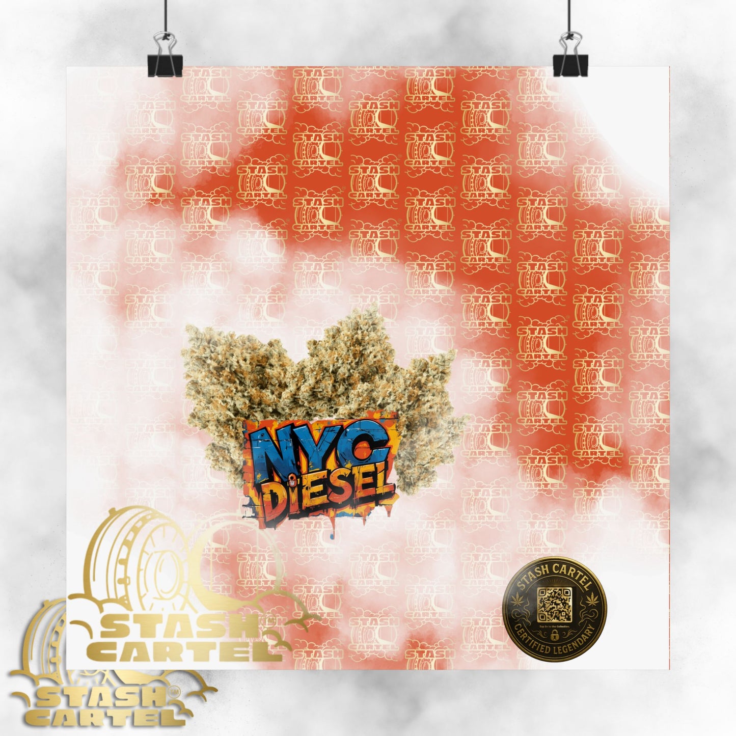 🗽⛽ NYC Diesel Poster – Iconic Sativa-Dominant Hybrid with Grapefruit Citrus & East Coast Funk