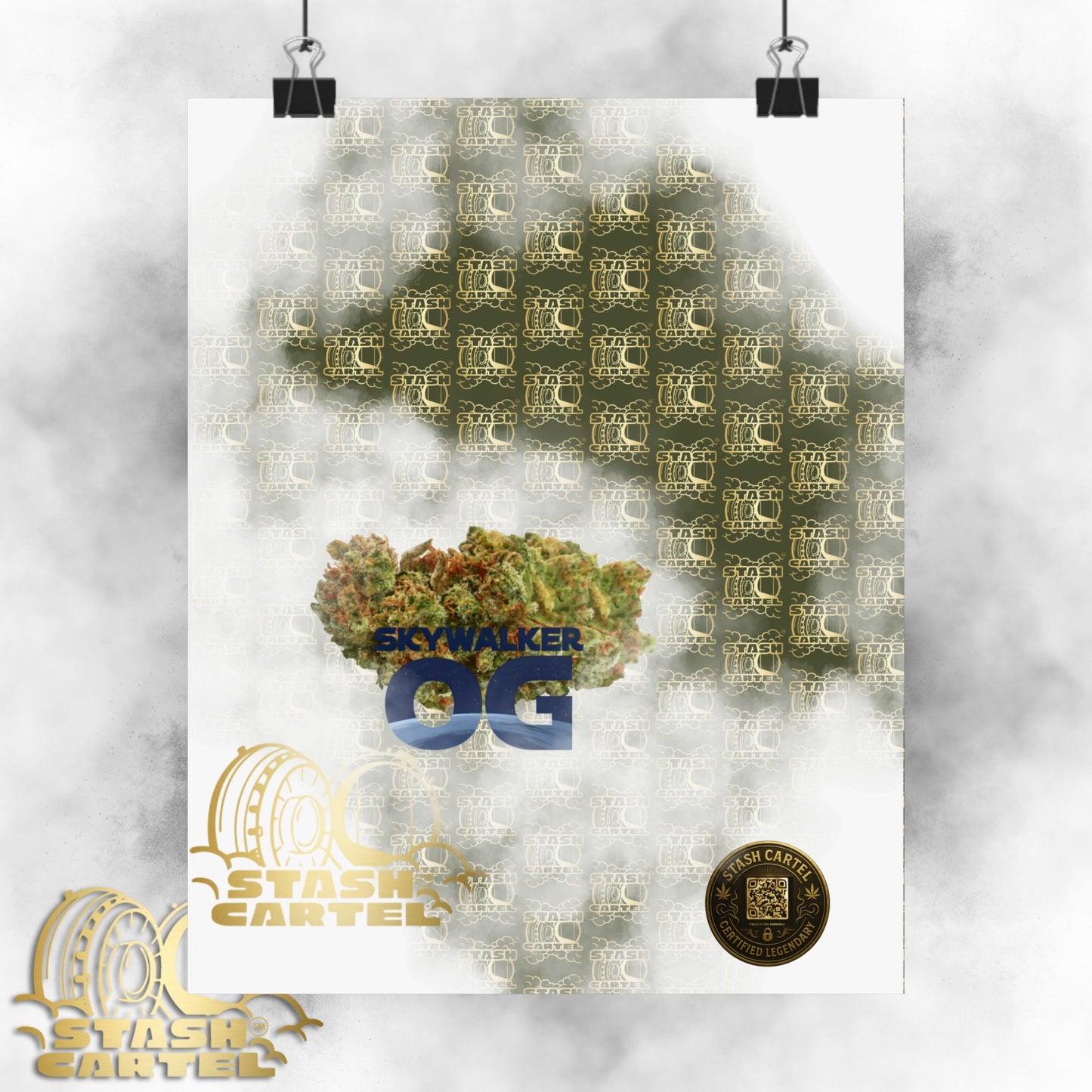 🌌 "Skywalker OG" Galactic Indica-Hybrid Poster