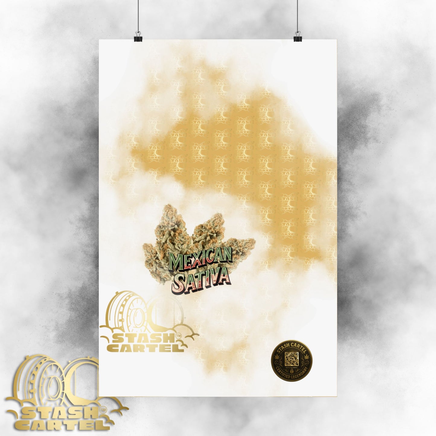 🌞🌵 Mexican Sativa Poster – Wild Sun-Grown Heirloom with Cinnamon Spice & Uplifting Energy