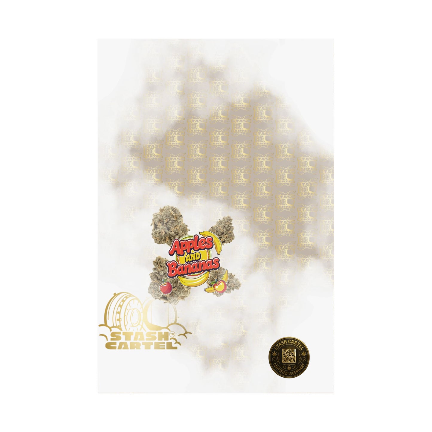 🍎🍌 Apples and Bananas Poster – Fruity Hybrid with Candy Apple & Creamy Tropical Gas