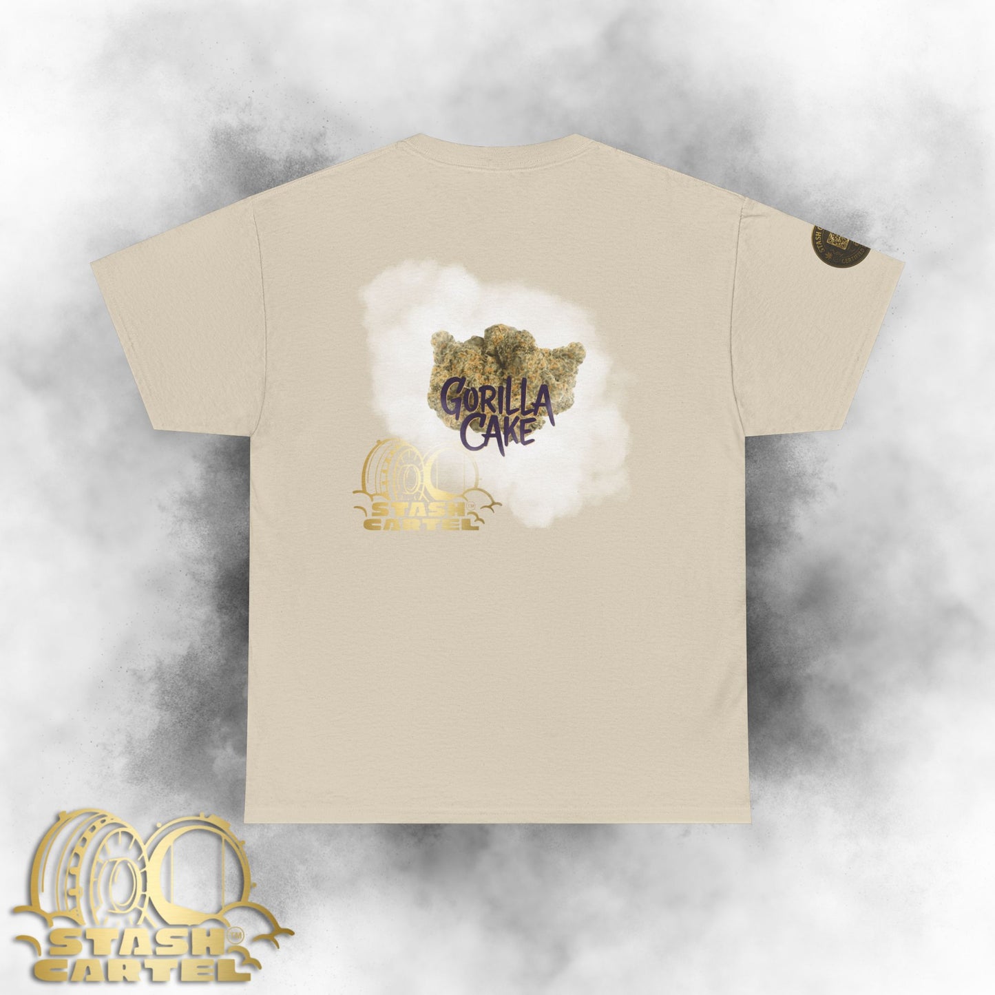 Gorilla Cake Tee – Hybrid Strength, Frosted Kush Unisex Heavy Cotton Tee