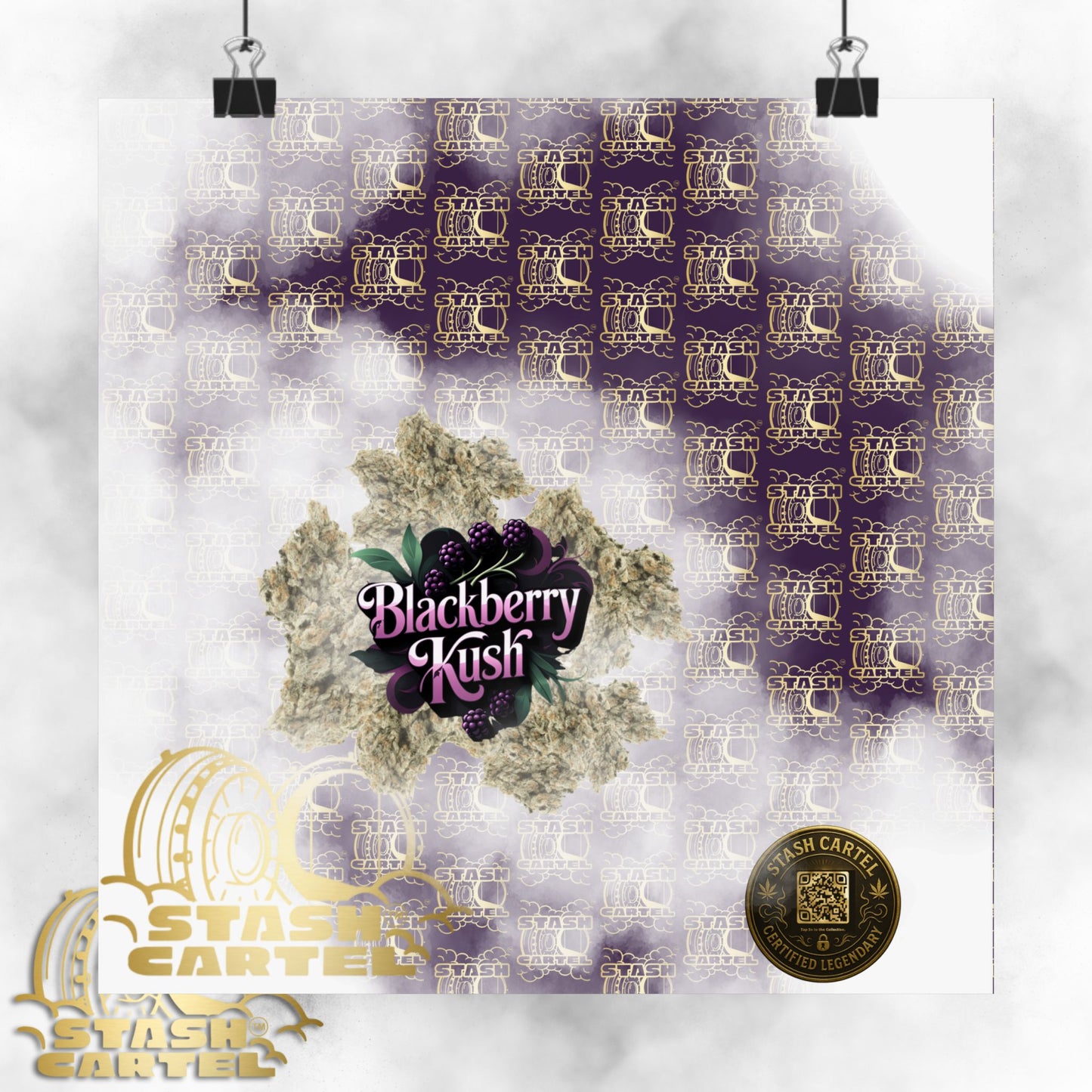 🫐 "Blackberry Kush" Midnight Indica Poster
