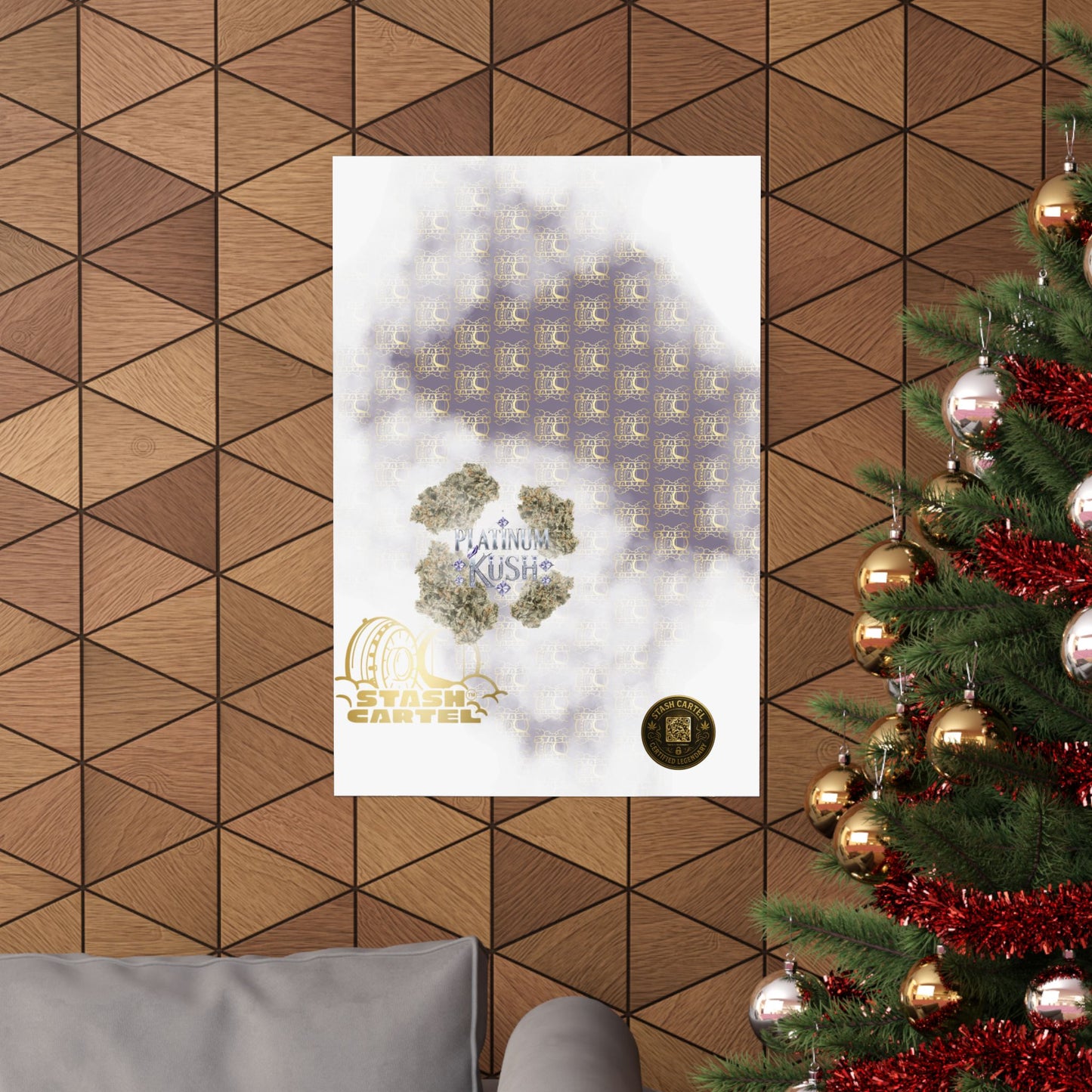 💎 "Platinum Kush" Luxurious Indica Poster