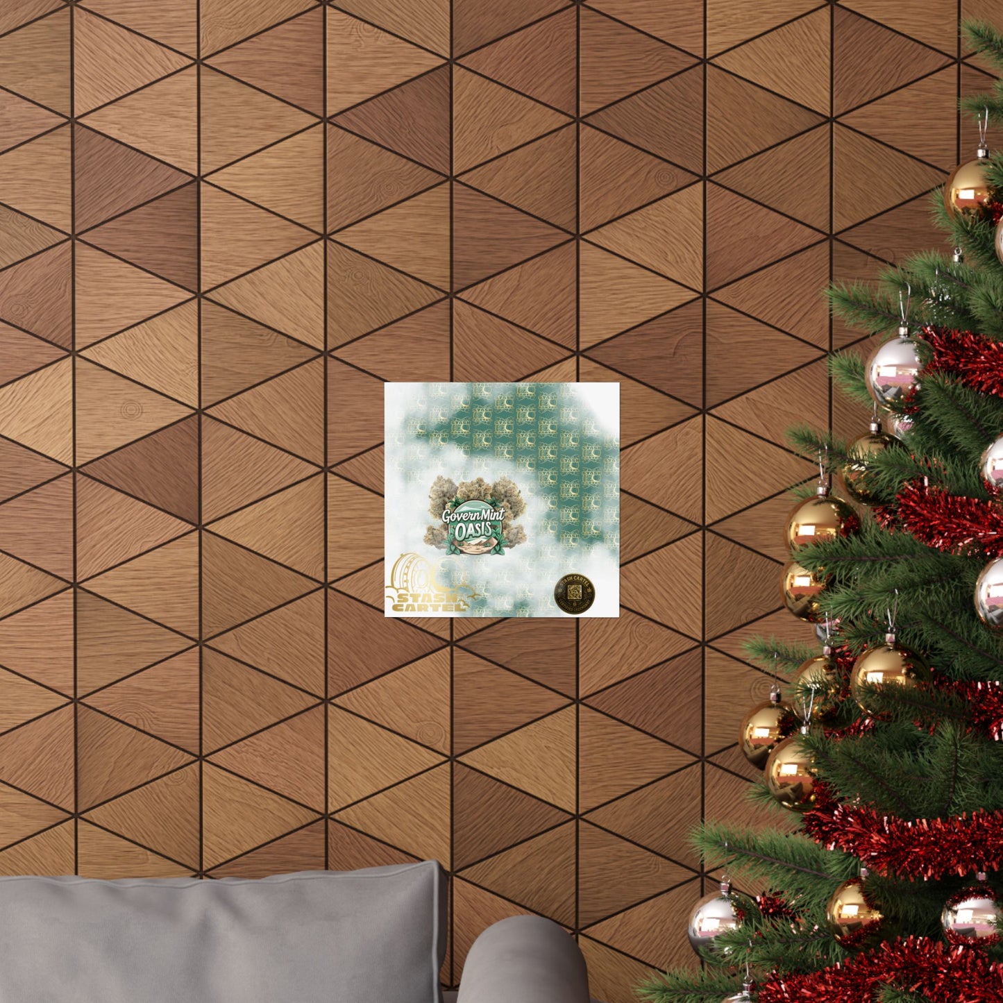 🏛️🌿 "Governmint Oasis" Hybrid Poster – Creamy Citrus Royalty