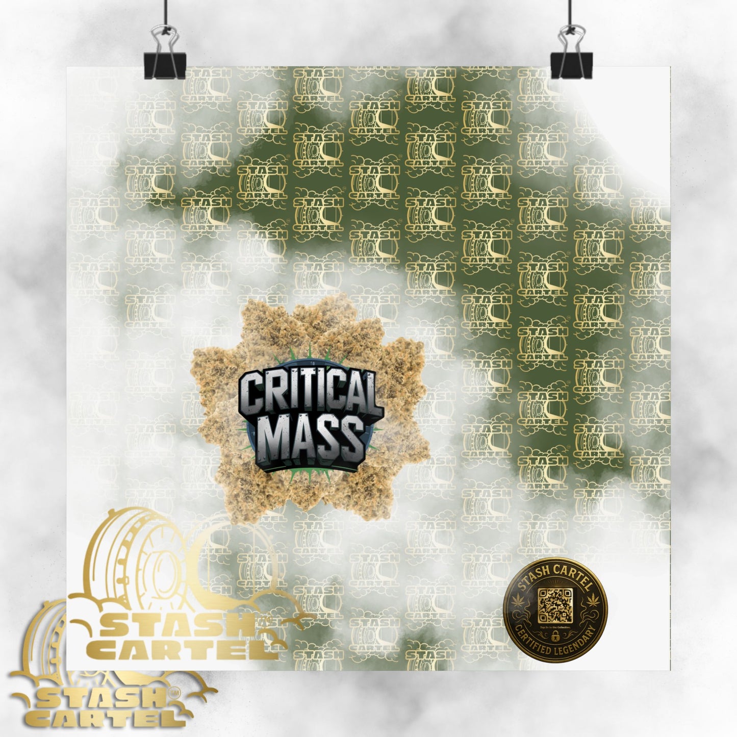 💥 "Critical Mass" Couch-Lock Indica Poster