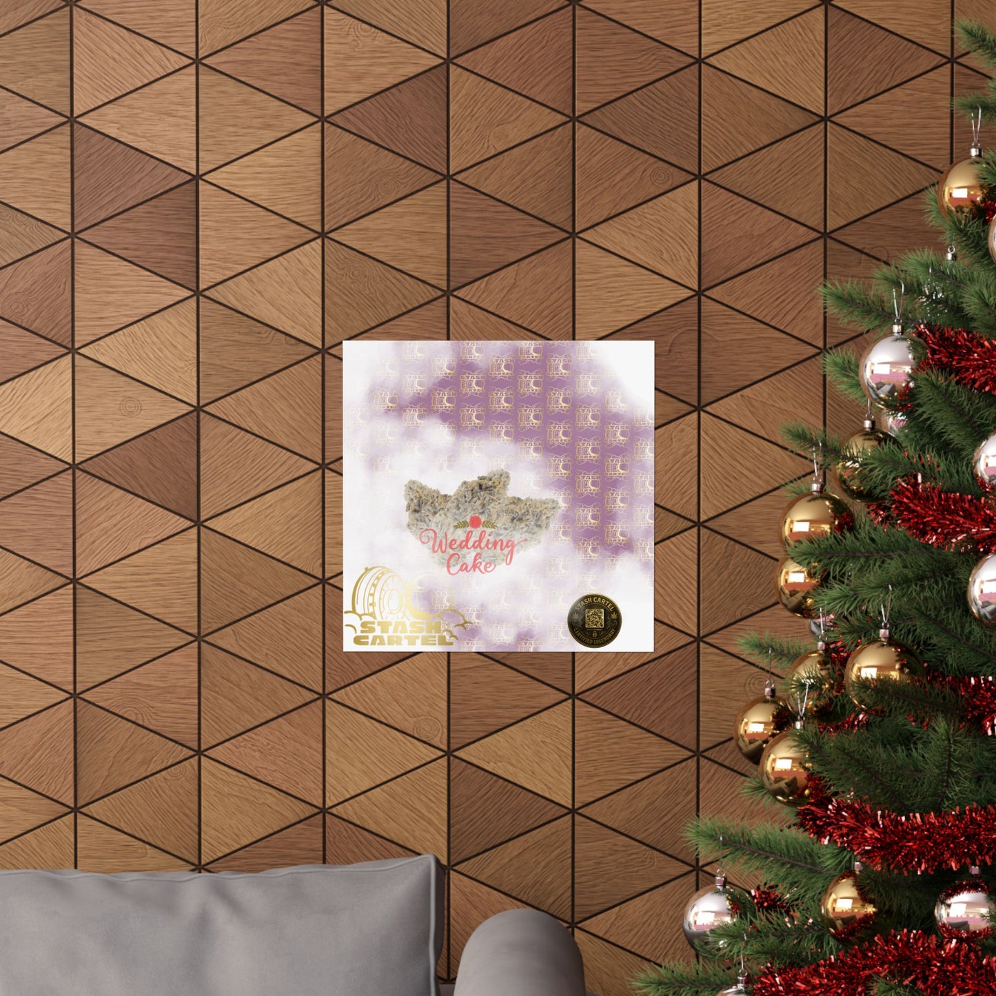 🎂 "Wedding Cake" Dessert Indica-Hybrid Poster