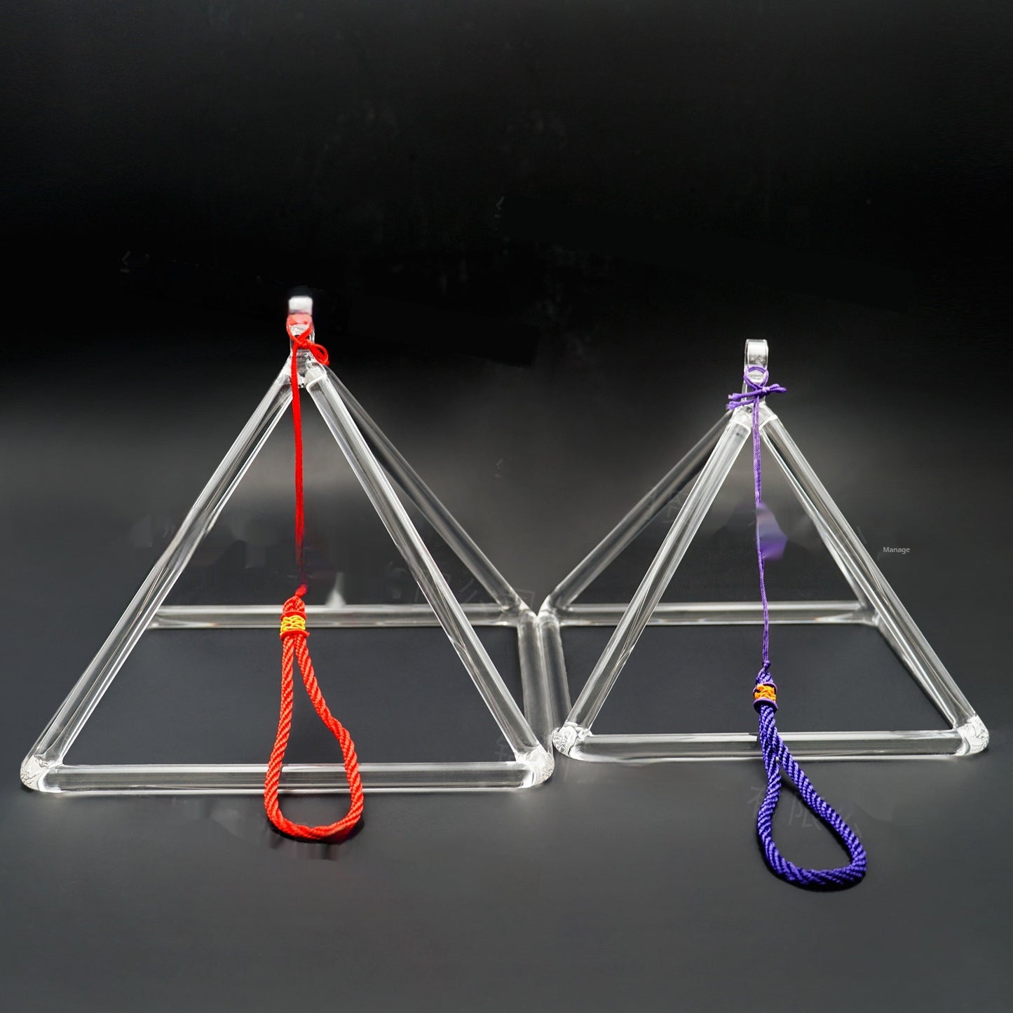Quartz Crystal Pyramid Yoga Instrument Professional Transparent Four-corner Music Stand